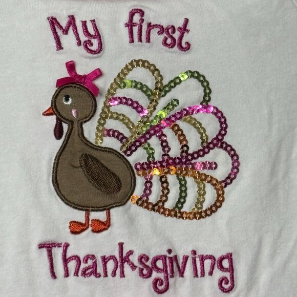 Koala Kids “My First Thanksgiving” Pink Tutu Dress – 6M - Picture 4 of 6